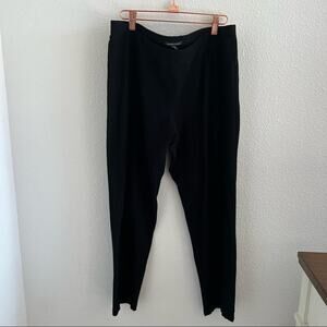 Eileen Fisher Black Business Casual Professional Office Career Pants Large